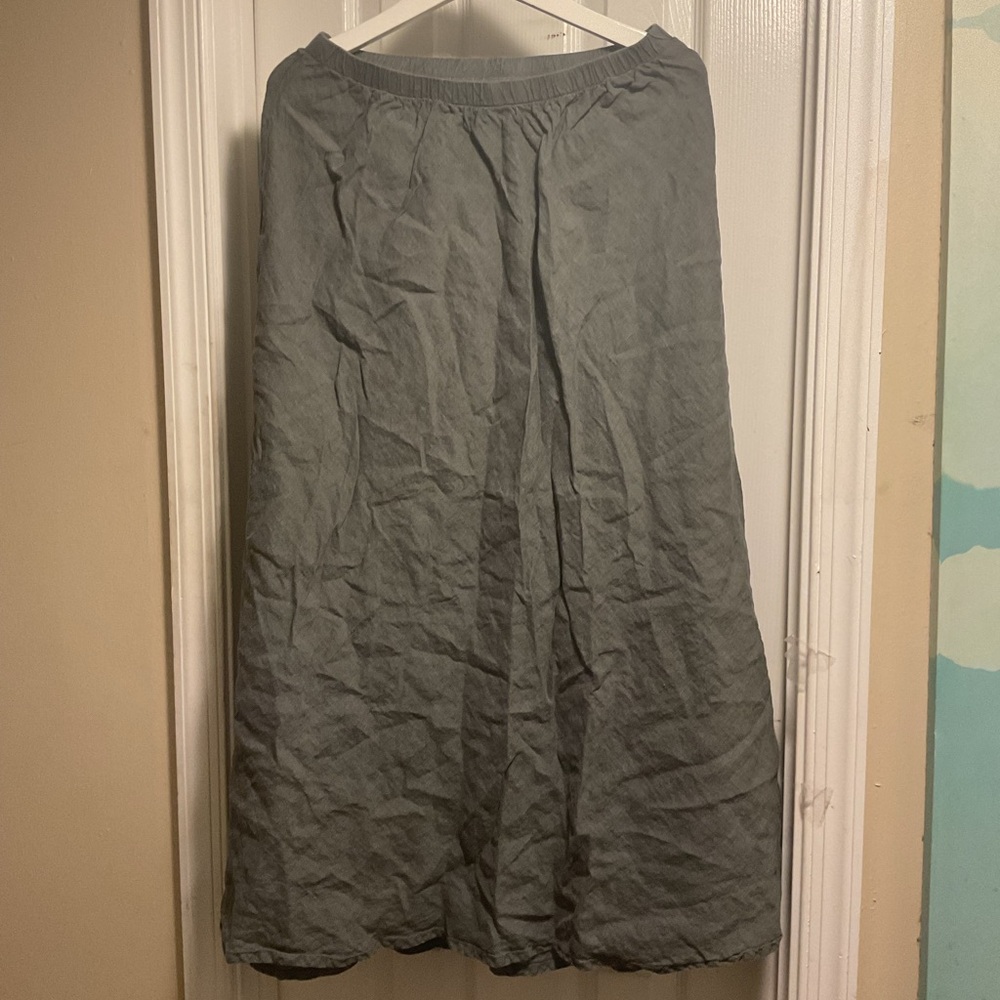 Flax Grey Maxi Skirt